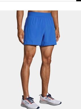 Brooks Sherpa 5" Shorts Men's Small Pull On Bluetiful